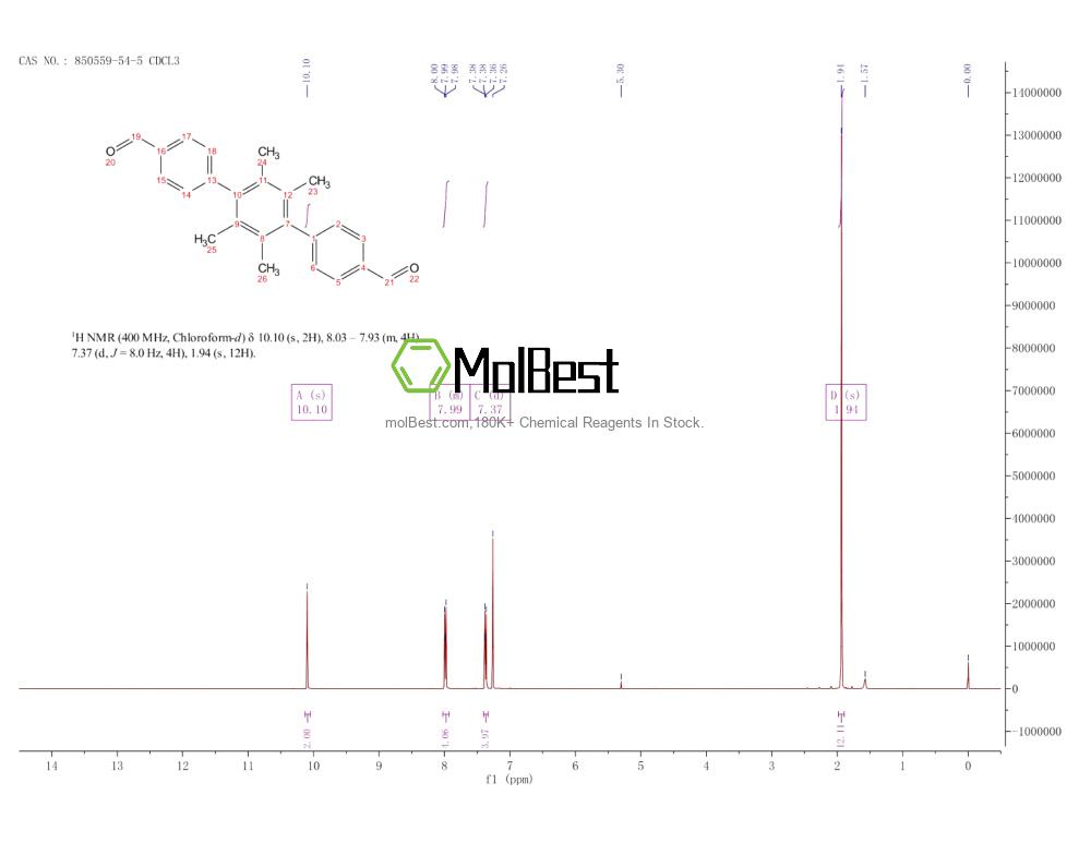 850559-54-5 fiziksel numune test spektrumu (NMR)