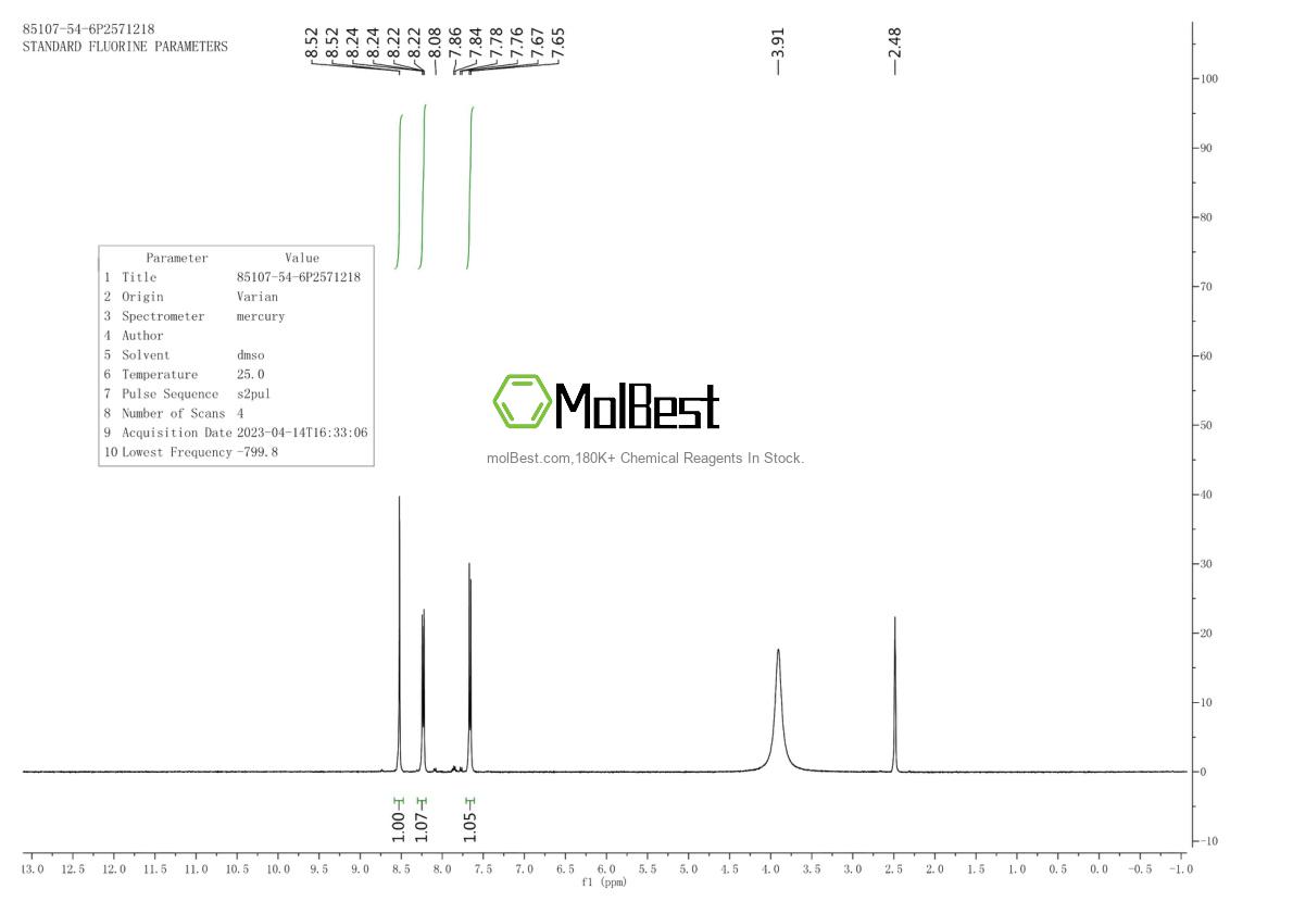 Спектр анализа физического образца (ЯМР) для 85107-54-6