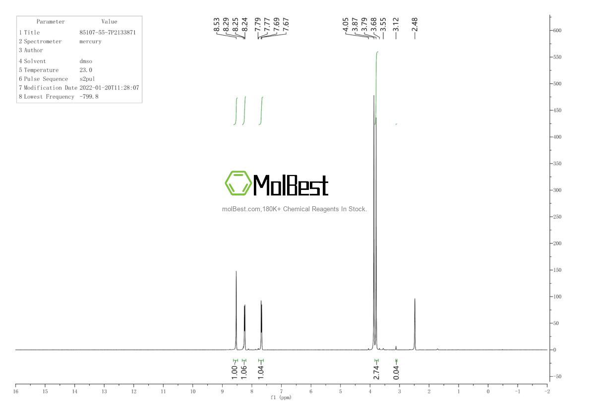 Physical sample testing spectrum (NMR) of 85107-55-7