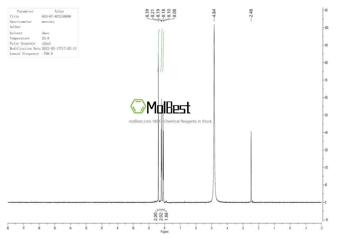 Spektrum pengujian sampel fisik (NMR) 853-67-8
