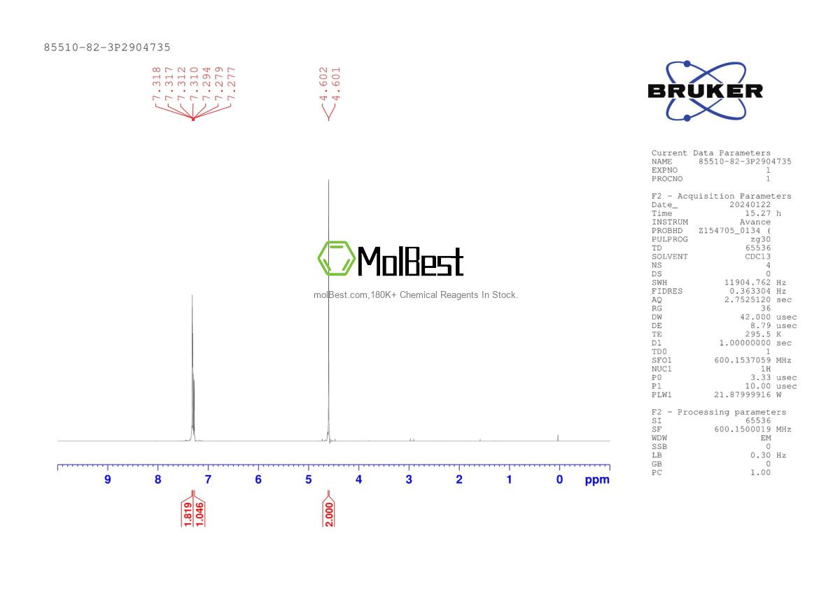Spektrum pengujian sampel fisik (NMR) 85510-82-3