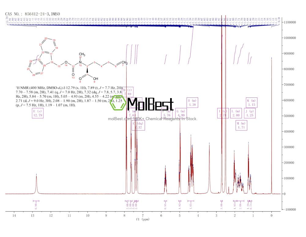 856412-24-3 fiziksel numune test spektrumu (NMR)