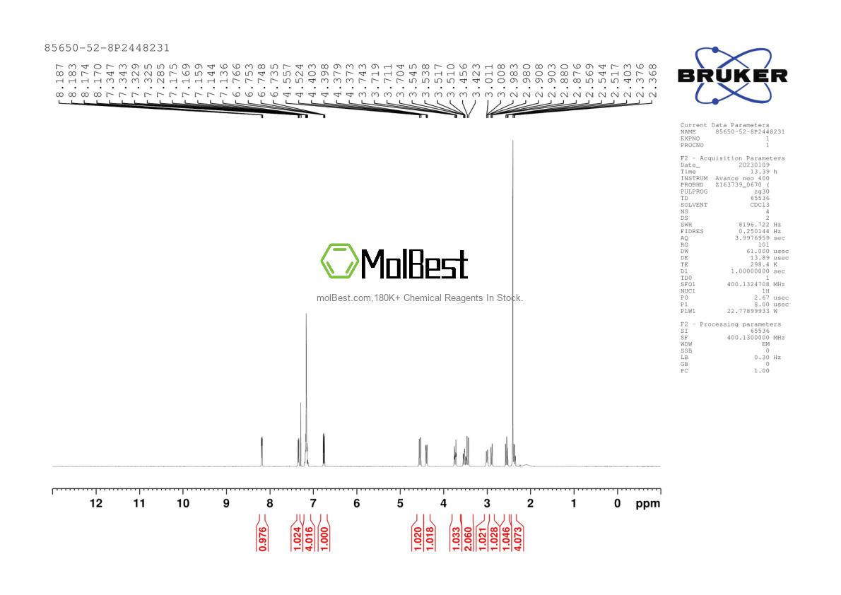 85650-52-8 fiziksel numune test spektrumu (NMR)