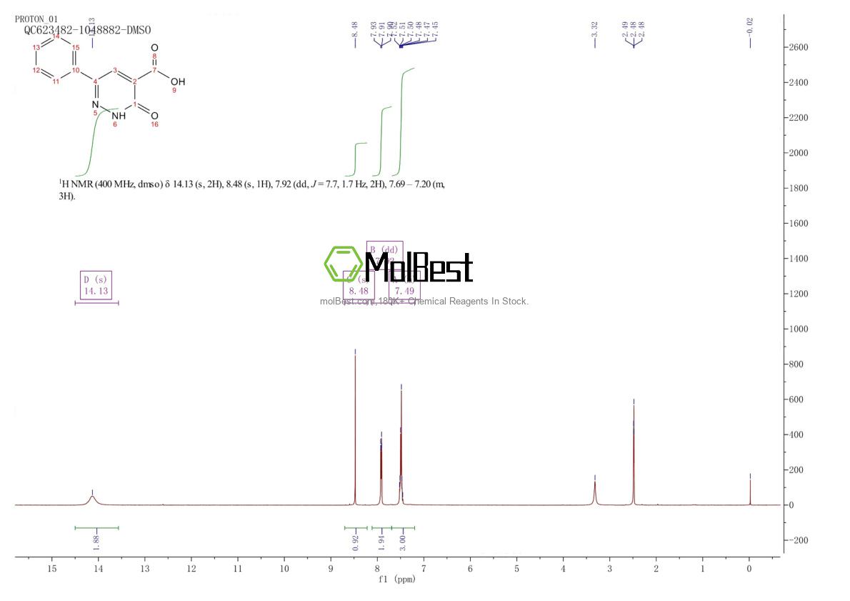 Phổ kiểm tra mẫu thực (NMR) của 87769-67-3