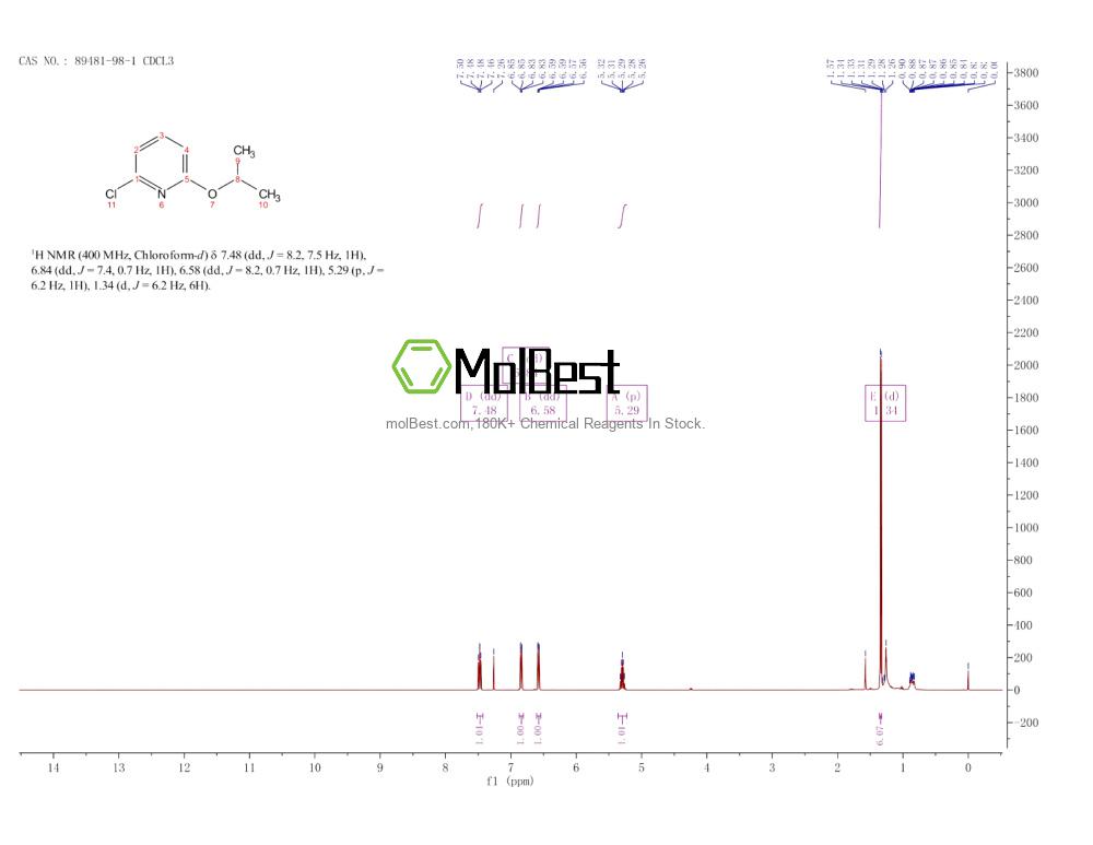 Spektrum pengujian sampel fisik (NMR) 89481-98-1