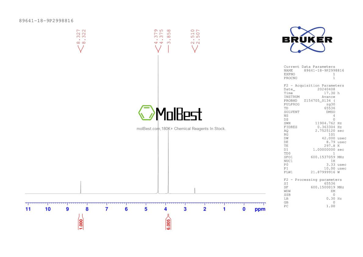 Spektrum pengujian sampel fisik (NMR) 89641-18-9