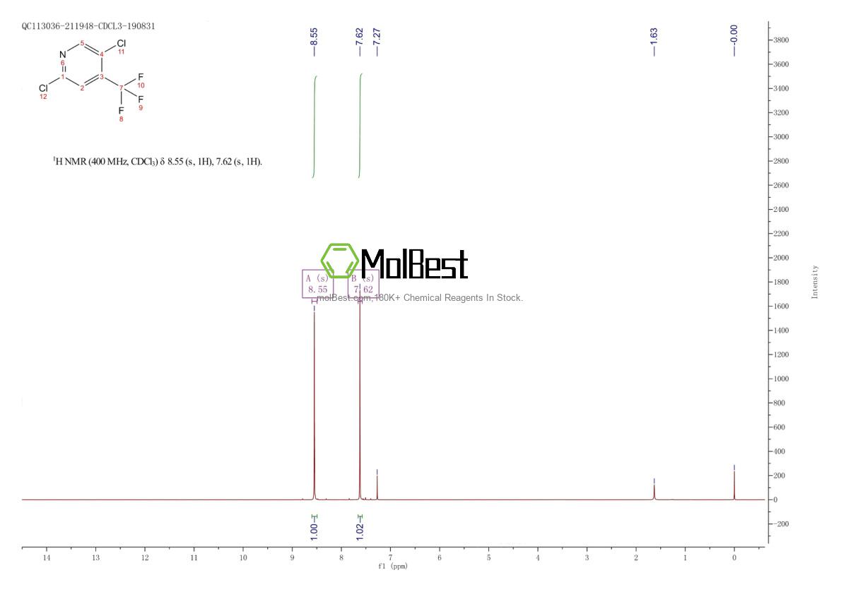 Physical sample testing spectrum (NMR) of 89719-92-6