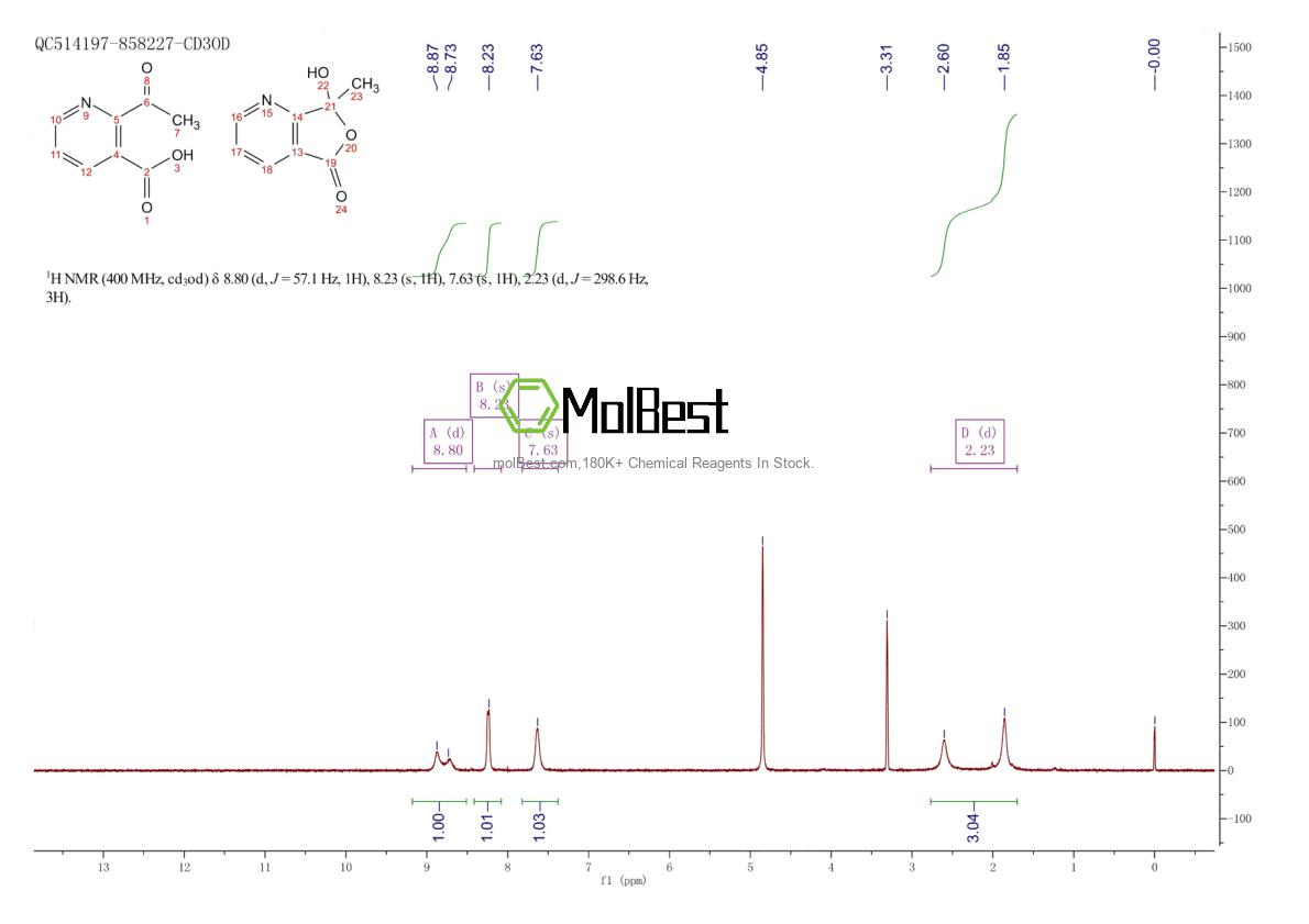 Physical sample testing spectrum (NMR) of 89942-59-6