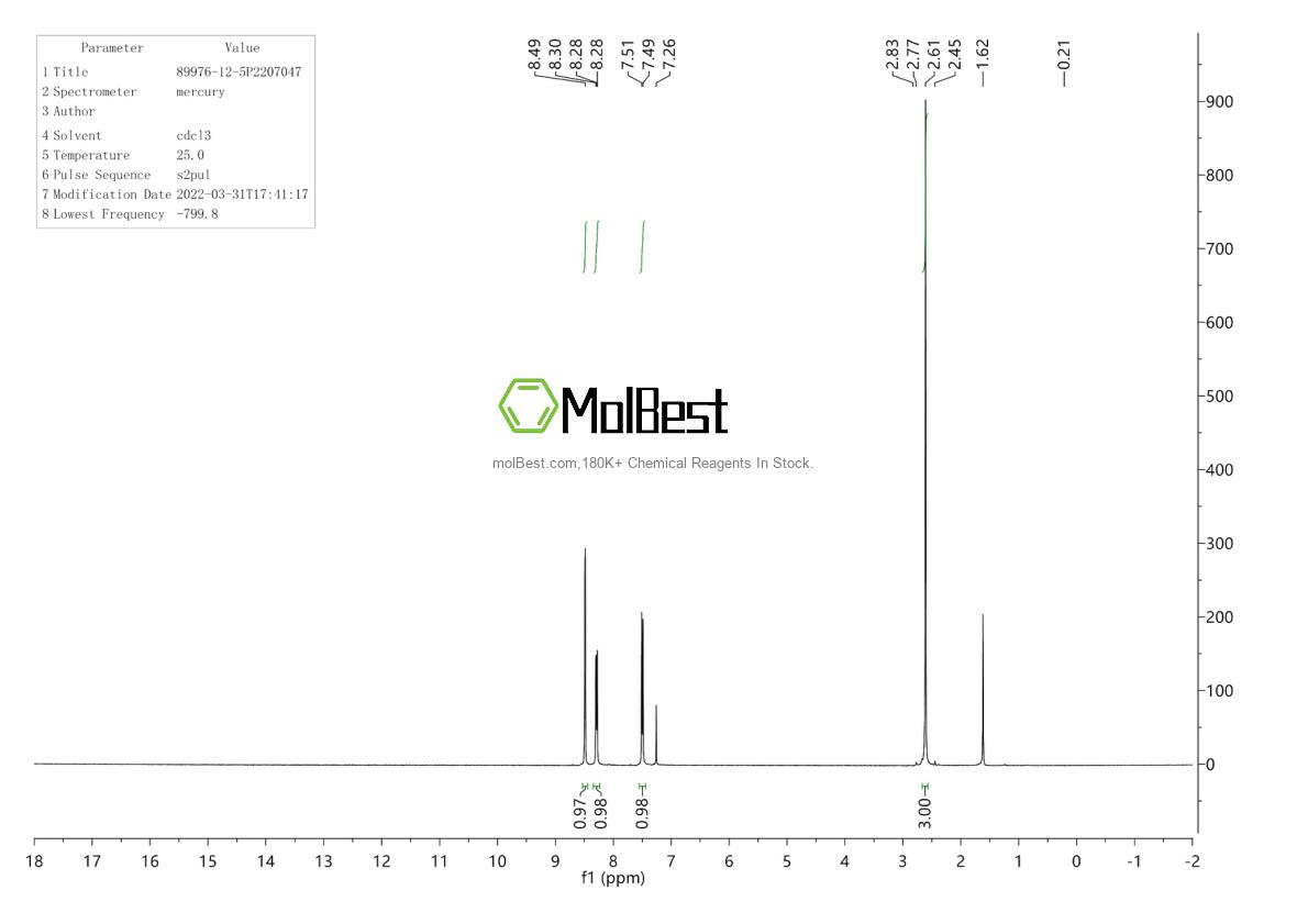 89976-12-5 fiziksel numune test spektrumu (NMR)