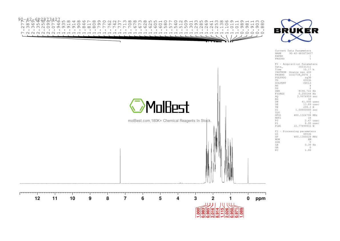 90-42-6 fiziksel numune test spektrumu (NMR)