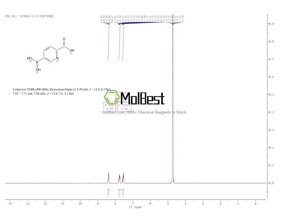 Physical sample testing spectrum (NMR) of 913836-11-0