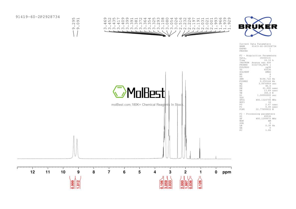 Physical sample testing spectrum (NMR) of 91419-60-2