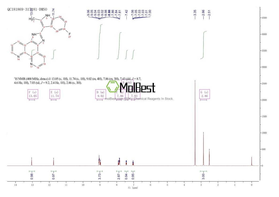 916151-99-0 fiziksel numune test spektrumu (NMR)