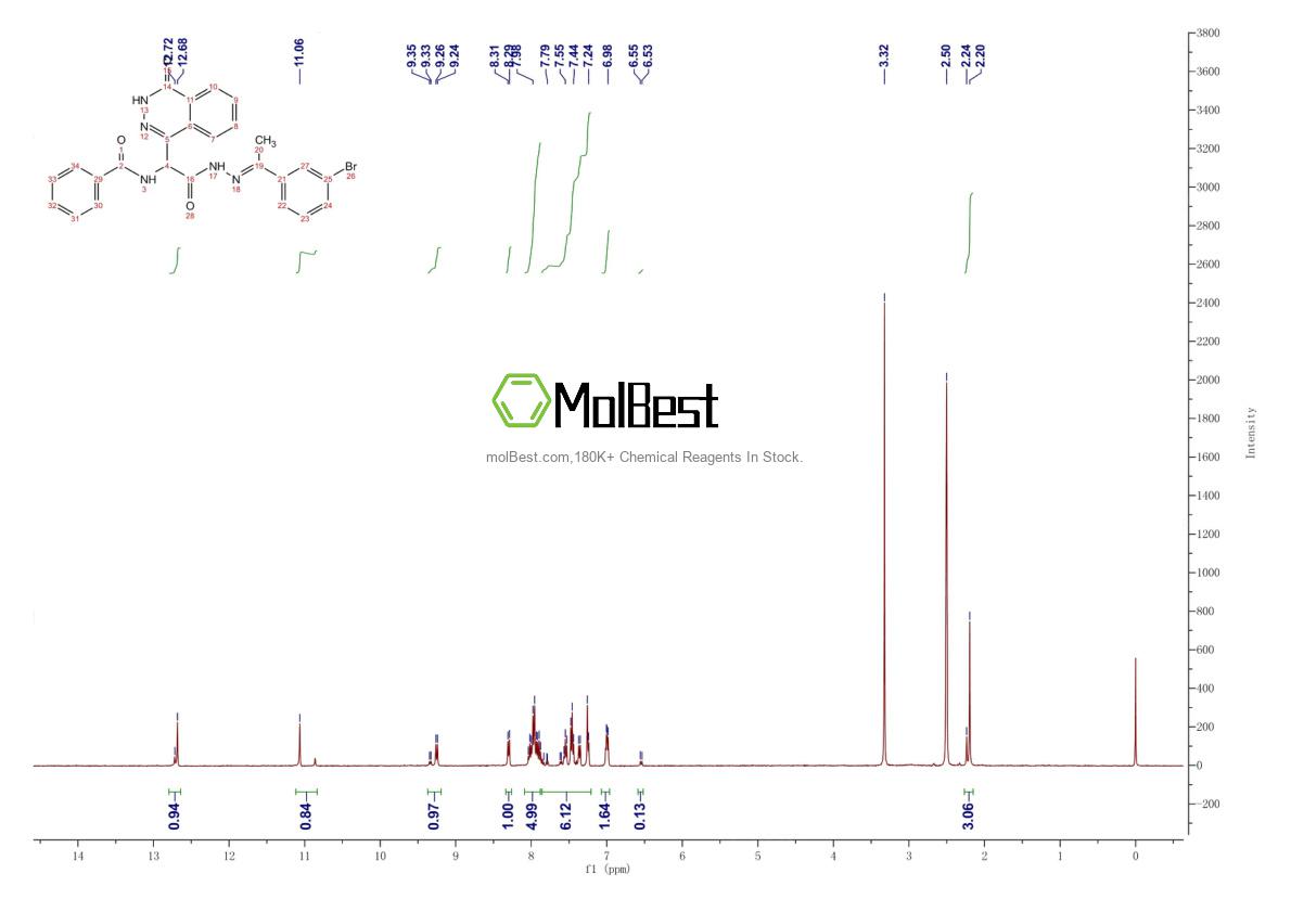 Spektrum pengujian sampel fisik (NMR) 916170-19-9