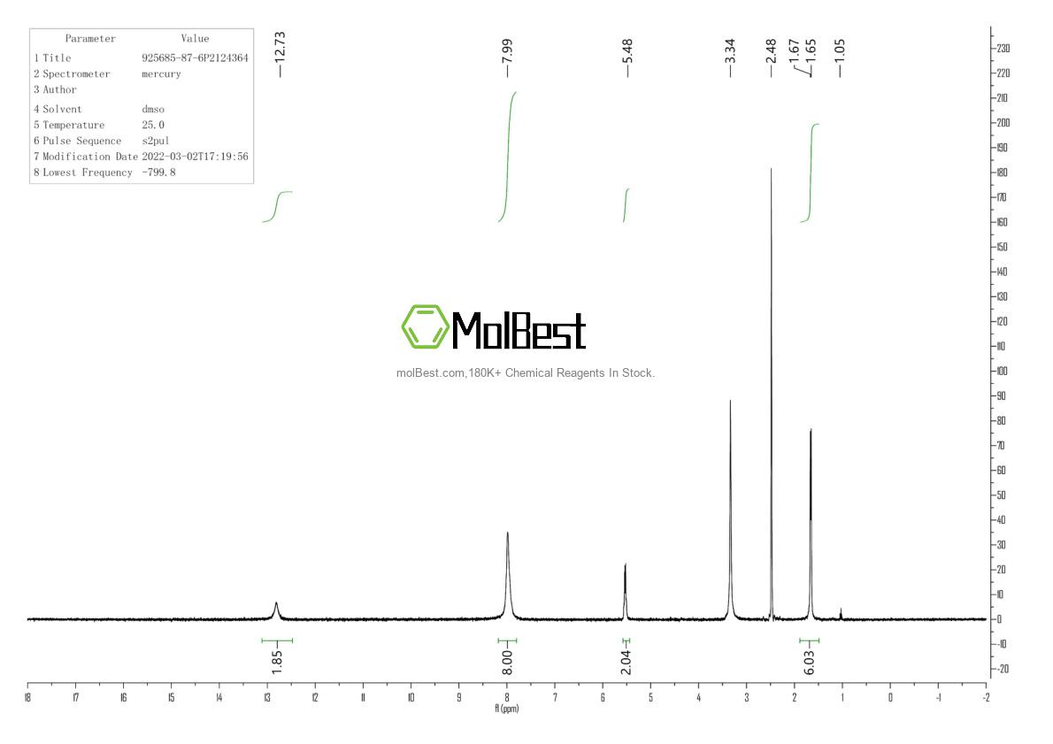 925685-87-6 fiziksel numune test spektrumu (NMR)