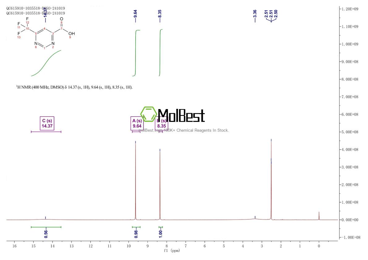 Physical sample testing spectrum (NMR) of 933721-99-4