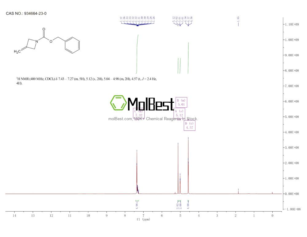 Physical sample testing spectrum (NMR) of 934664-23-0