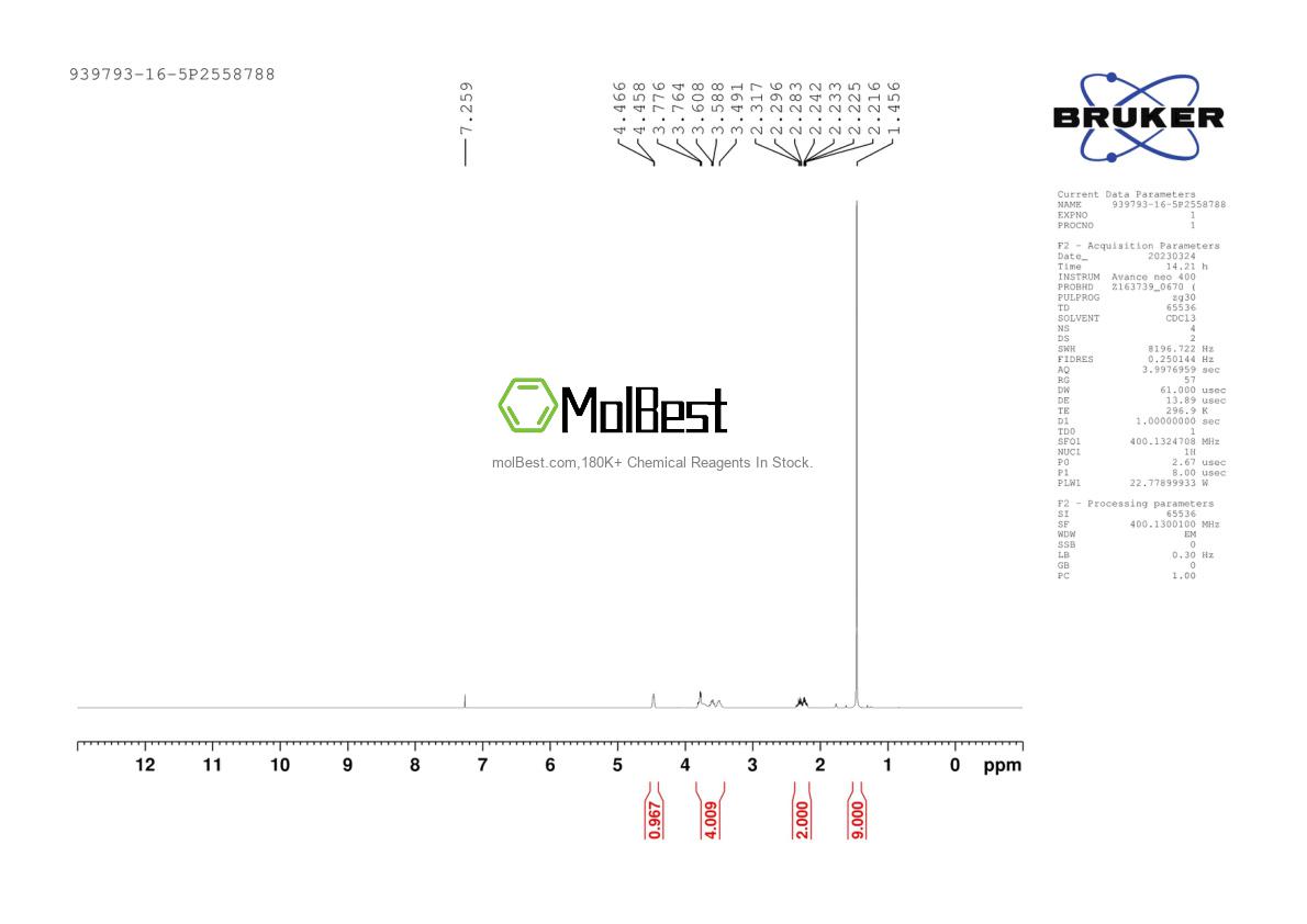 Physical sample testing spectrum (NMR) of 939793-16-5