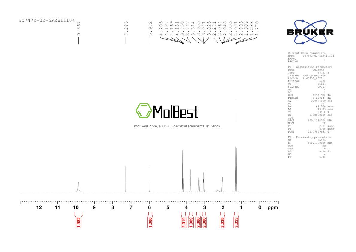 Physical sample testing spectrum (NMR) of 957472-02-5